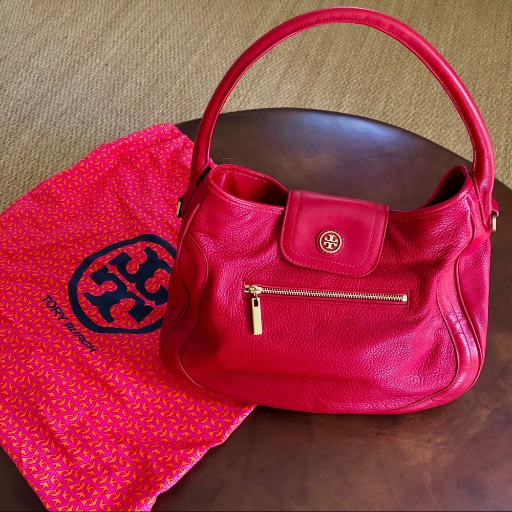 Tory Burch Leather Hobo Shoulder Bag